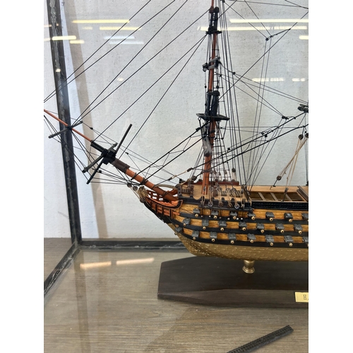 476 - A scratch built H.M.S Victory Gallant Ship model