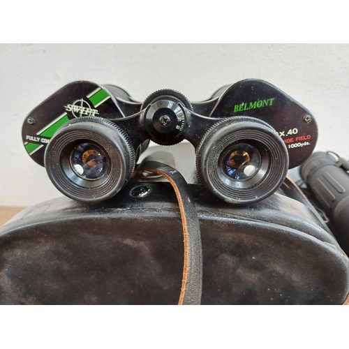 622 - Two cased pairs of binoculars, one Swift Belmont 8 x 40 and one Rocktrail 10 x 25 pocket