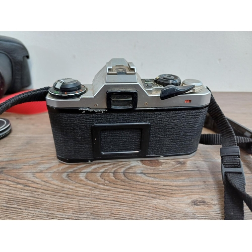 630 - Two Pentax 35mm SLR cameras, one Spotmatic SP500 fitted with Super-Takumar 1:2/55 lens and one ME Su... 