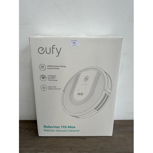 791 - A boxed Eufy RoboVac 11S Mac robotic vacuum cleaner