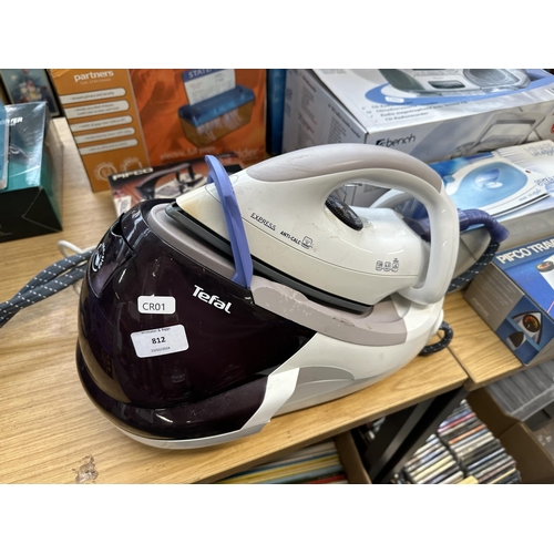 812 - Nine items to include Tefal Express steam iron station, boxed Bench CD player/radio/cassette recorde... 