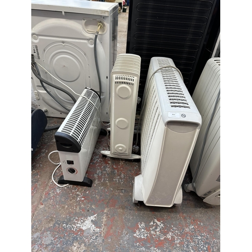 815 - Six items to include De'Longhi Rapido electric radiator, Hyco convector heater, two Dimplex electric... 