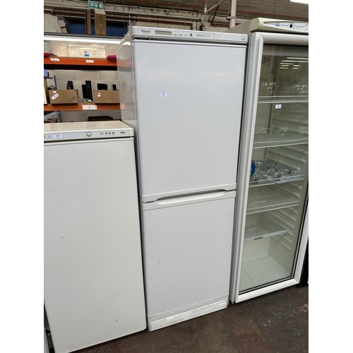 837 - A Hotpoint Mistral Plus frost free upright fridge freezer - approx. 180cm high