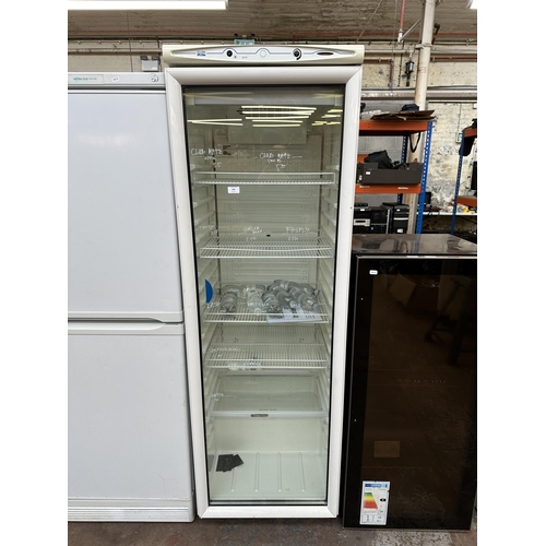 838 - A Mondial Elite commercial upright drinks fridge - approx. 186cm high