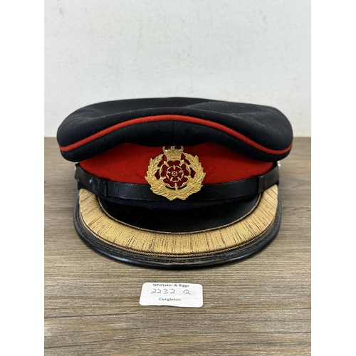 2232Q - A British military army officer's peaked cap