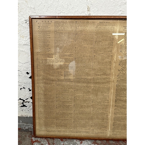 255 - Two framed items, one 1779 The Morning Post and The Daily Advertiser newspaper article and one Beeth... 