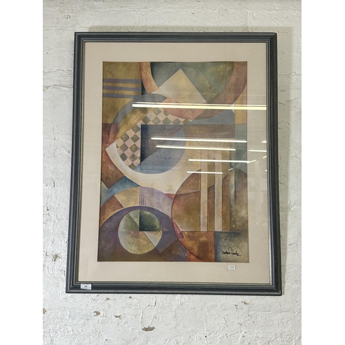 269 - A framed Marlene Heeley abstract print - approx. 99cm high x 79cm wide