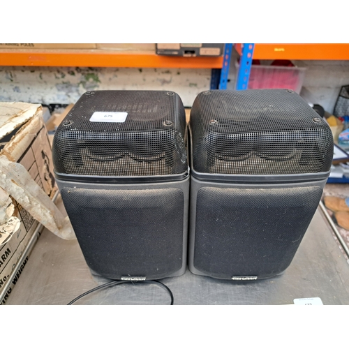 675 - A pair of Genexxa Pro LX5 8Ω monitor speakers fitted with Linaeum tweeters