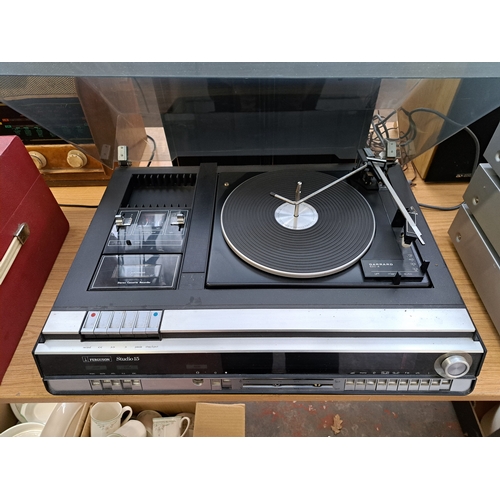 681 - Two items, one Ferguson Studio 15 music centre comprising Garrard 620-A three-speed autochanger turn... 