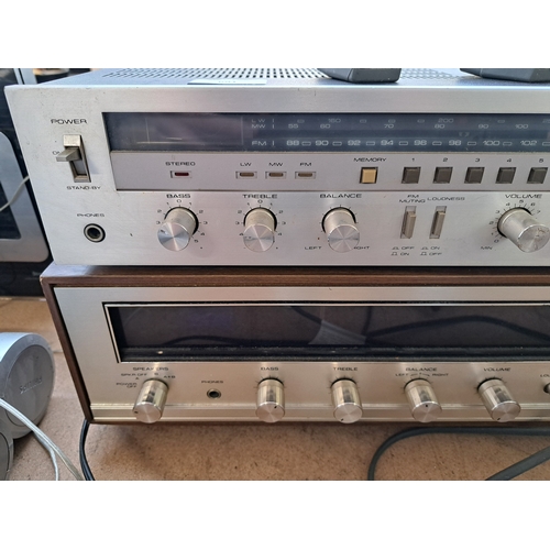 691 - Two items of vintage Pioneer hi-fi, one SX-700L synthesized receiver and one SX-300 stereo receiver