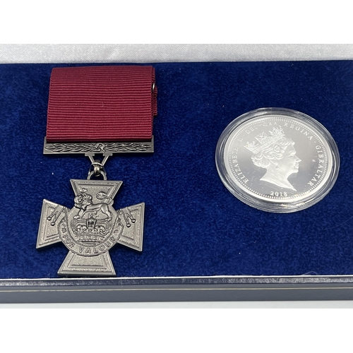 2235 - A boxed 2018 The Bradford exchange The First World War Victoria Cross limited edition of 1,918 comme... 