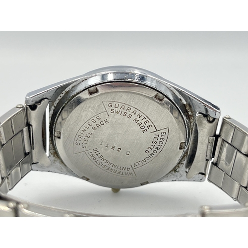 2343A - A 1960s Bvler Nivarox Beryllium Balance mechaincal men's wristwatch with associated stainless steel ... 