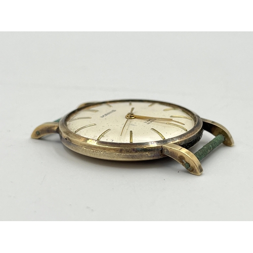 2346 - A mid 20th century hallmarked Edinburgh 9ct gold cased Manis mechanical men's wristwatch - approx. g... 