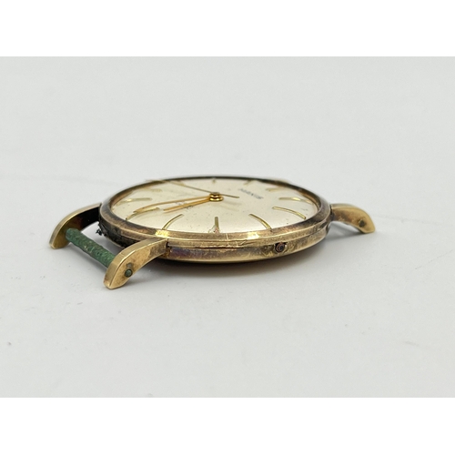 2346 - A mid 20th century hallmarked Edinburgh 9ct gold cased Manis mechanical men's wristwatch - approx. g... 