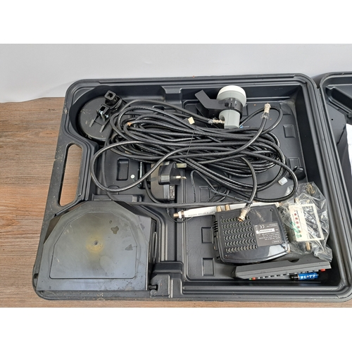 703 - A cased Ross portable HD satellite kit