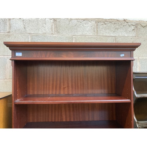7 - A mahogany five tier open bookcase - approx. 189cm high x 90cm wide x 30cm deep