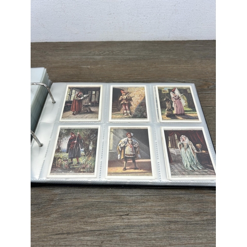 493 - A cigarette card album containing a large collection of various cigarette cards