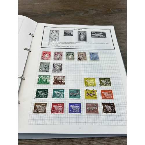 500 - Two stamp albums containing a collection of various stamps