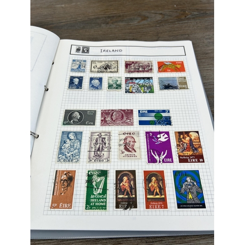 500 - Two stamp albums containing a collection of various stamps