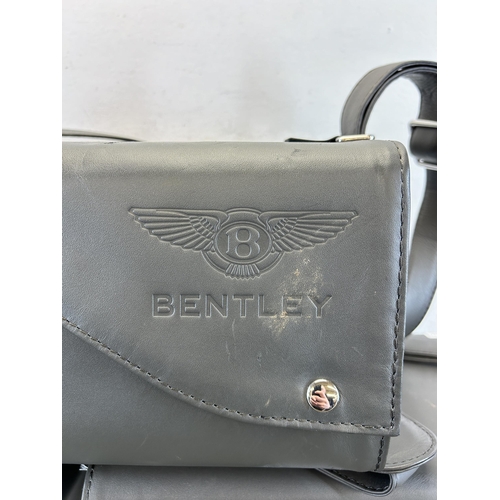 561 - Three Bentley leather and plastic cased salesman's colour and trim specifiers