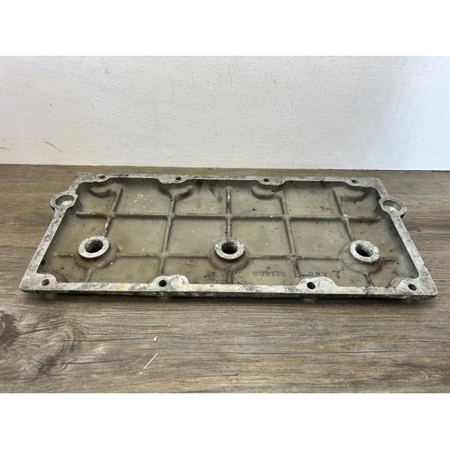 590 - A mid 20th century Rolls-Royce cast aluminium engine rocker cover - approx. 47cm wide x 21cm high