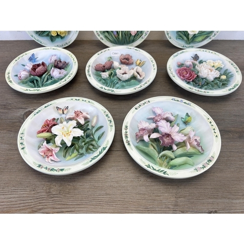 408 - Eight Lena Liu Beautiful Gardens limited edition collector's plates - approx. 18cm diameter