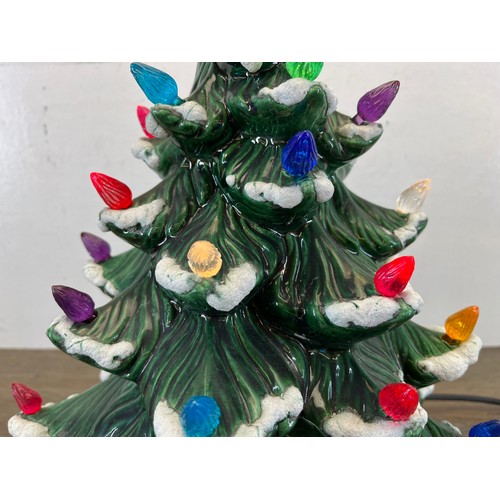 419A - A 1970s Atlantic Mold ceramic Christmas tree light - approx. 43cm high