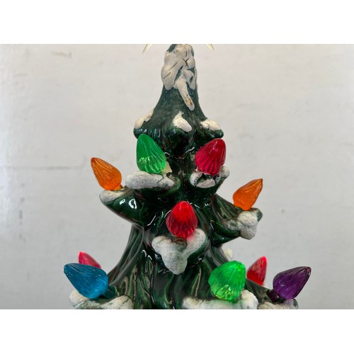 419A - A 1970s Atlantic Mold ceramic Christmas tree light - approx. 43cm high