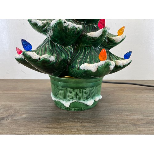 419A - A 1970s Atlantic Mold ceramic Christmas tree light - approx. 43cm high