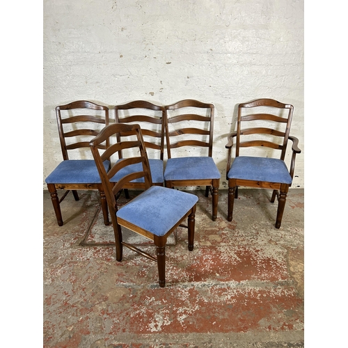 191 - Five Ducal pine dining chairs