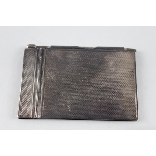 2481 - A Walker & Hall .925 sterling silver pocket notebook case and pencil - approx. gross weight 50g