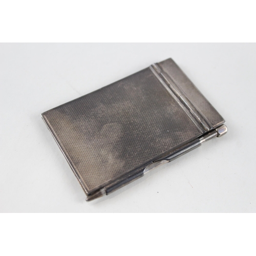 2481 - A Walker & Hall .925 sterling silver pocket notebook case and pencil - approx. gross weight 50g