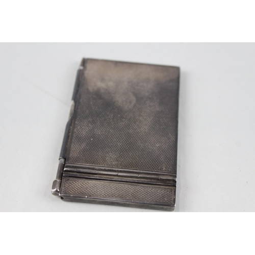 2481 - A Walker & Hall .925 sterling silver pocket notebook case and pencil - approx. gross weight 50g