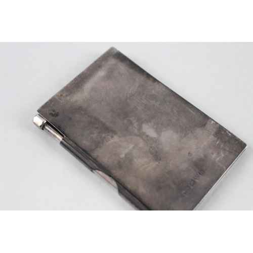 2481 - A Walker & Hall .925 sterling silver pocket notebook case and pencil - approx. gross weight 50g