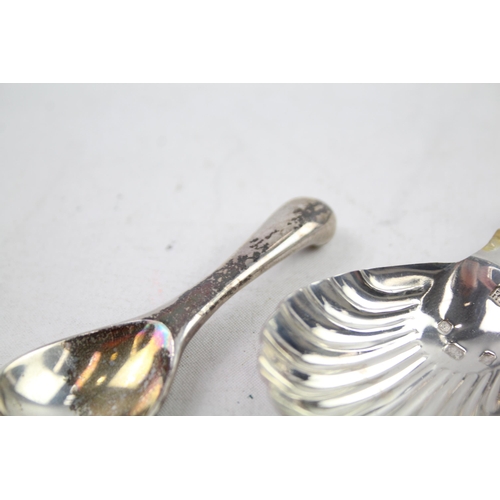 2485 - Three .925 sterling silver caddy spoons - approx. gross weight 60g