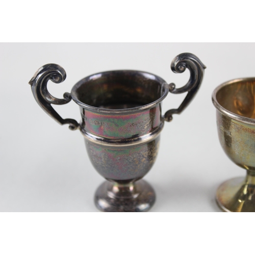 2487 - Two .925 sterling silver items, one trophy and one egg cup - approx. gross weight 54g