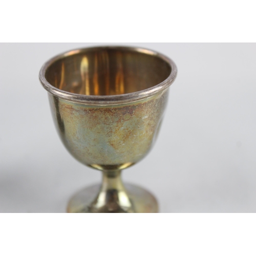 2487 - Two .925 sterling silver items, one trophy and one egg cup - approx. gross weight 54g