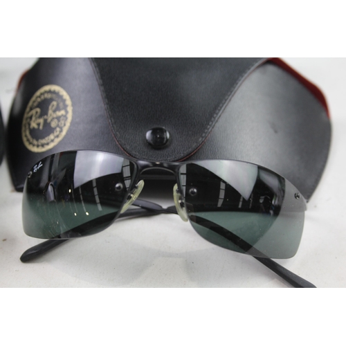 943 - Four cased pairs of Ray-Ban sunglasses