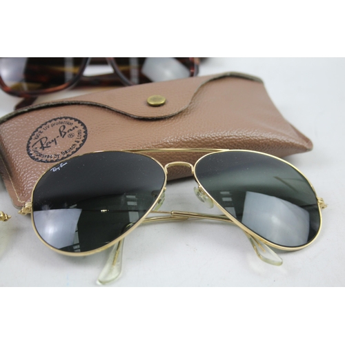 944 - Four cased pairs of Ray-Ban sunglasses