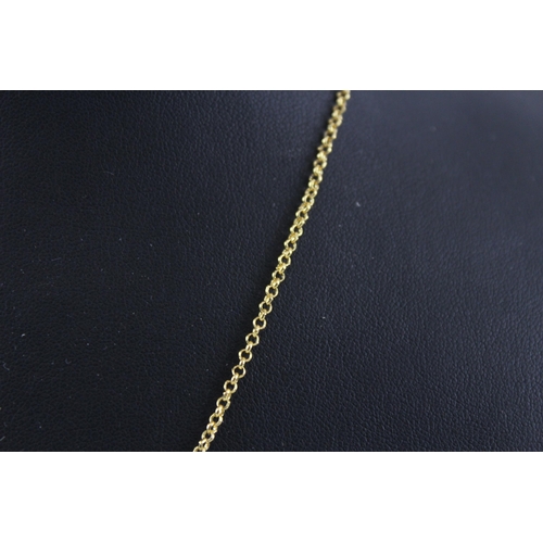 2394 - A Vivienne Westwood yellow metal necklace with pouch - approx. gross weight 6g