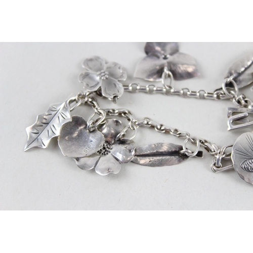 2420 - Two silver bracelets - approx. gross weight 37g