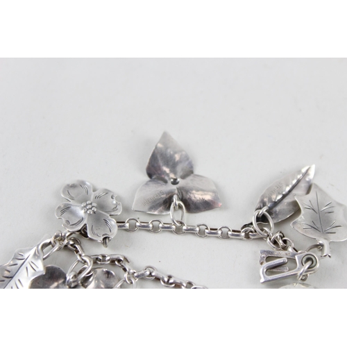 2420 - Two silver bracelets - approx. gross weight 37g