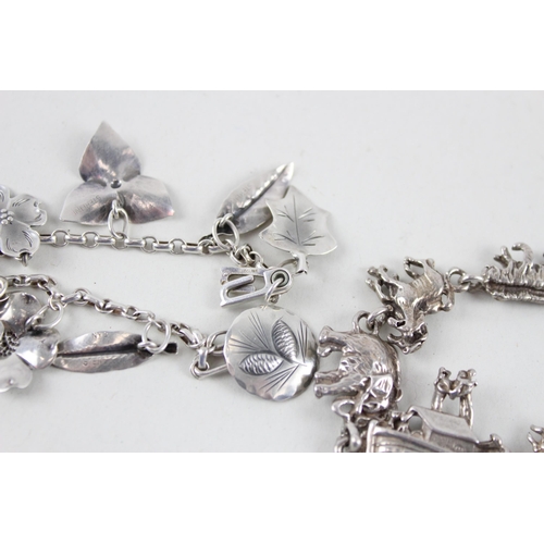 2420 - Two silver bracelets - approx. gross weight 37g