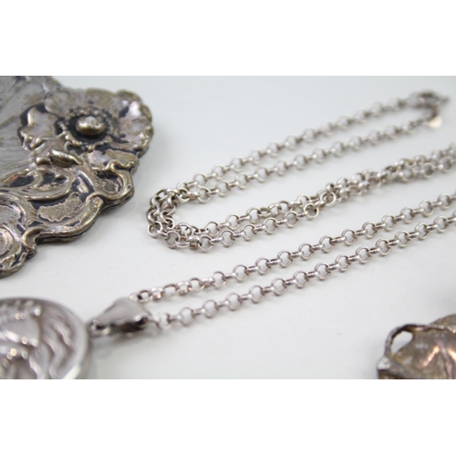 2421 - A collection of silver Art Nouveau style jewellery - approx. gross weight 59g