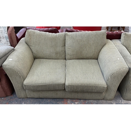 234 - Two modern fabric upholstered sofas