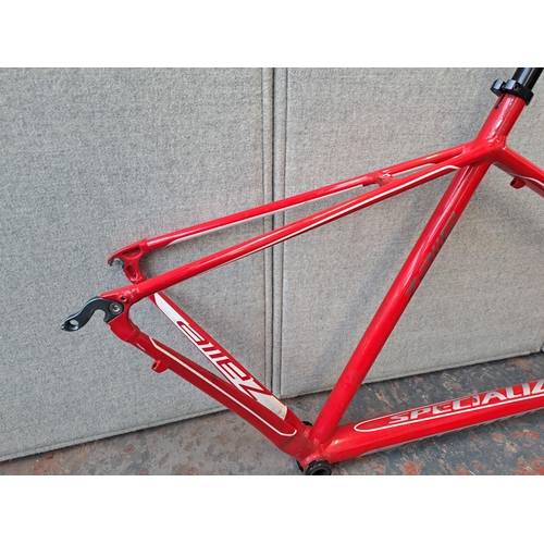 1158 - A Specialized Allez bike frame with front forks