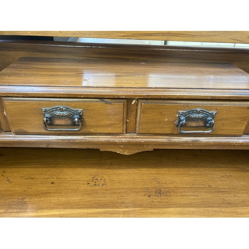 118 - An Edwardian satinwood dressing chest - approx. 172cm high x 107cm wide x 48cm deep