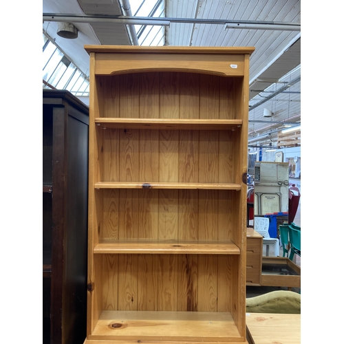 120 - A modern pine dresser - approx. 203cm high x 61cm wide x 33cm deep