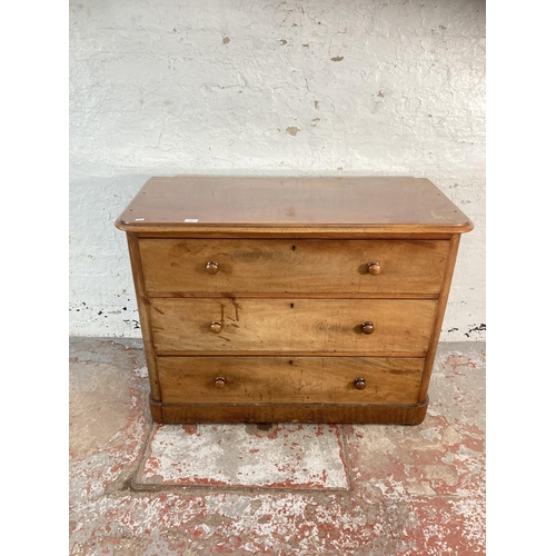 141 - A Victorian mahogany chest of drawers - approx. 84cm high x 109cm wide x 49cm deep