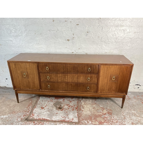 142 - A mid 20th century Greaves & Thomas teak sideboard - approx. 76cm high x 176cm wide x 43cm deep